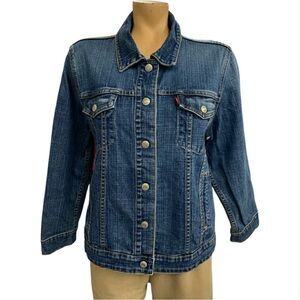 Levi's Dark Blue Jean Jacket Size XL